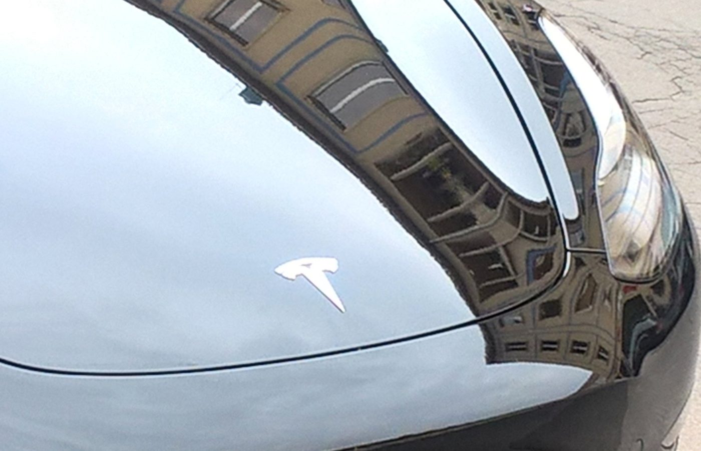 Tesla parked in Dresden, Germany