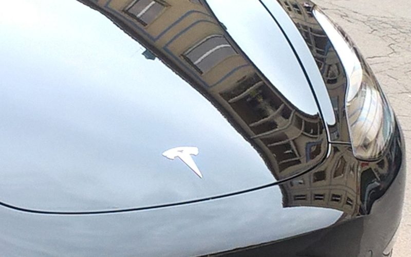Tesla parked in Dresden, Germany